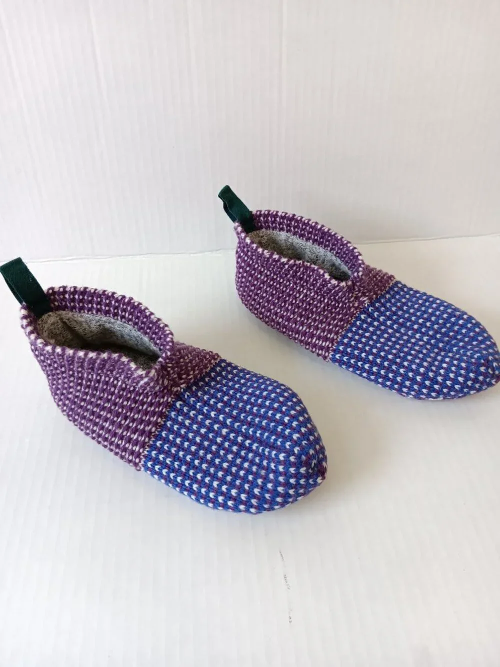 Bombas Kid's Purple/Blue Birdseye Gripper Slipper Size 11-13